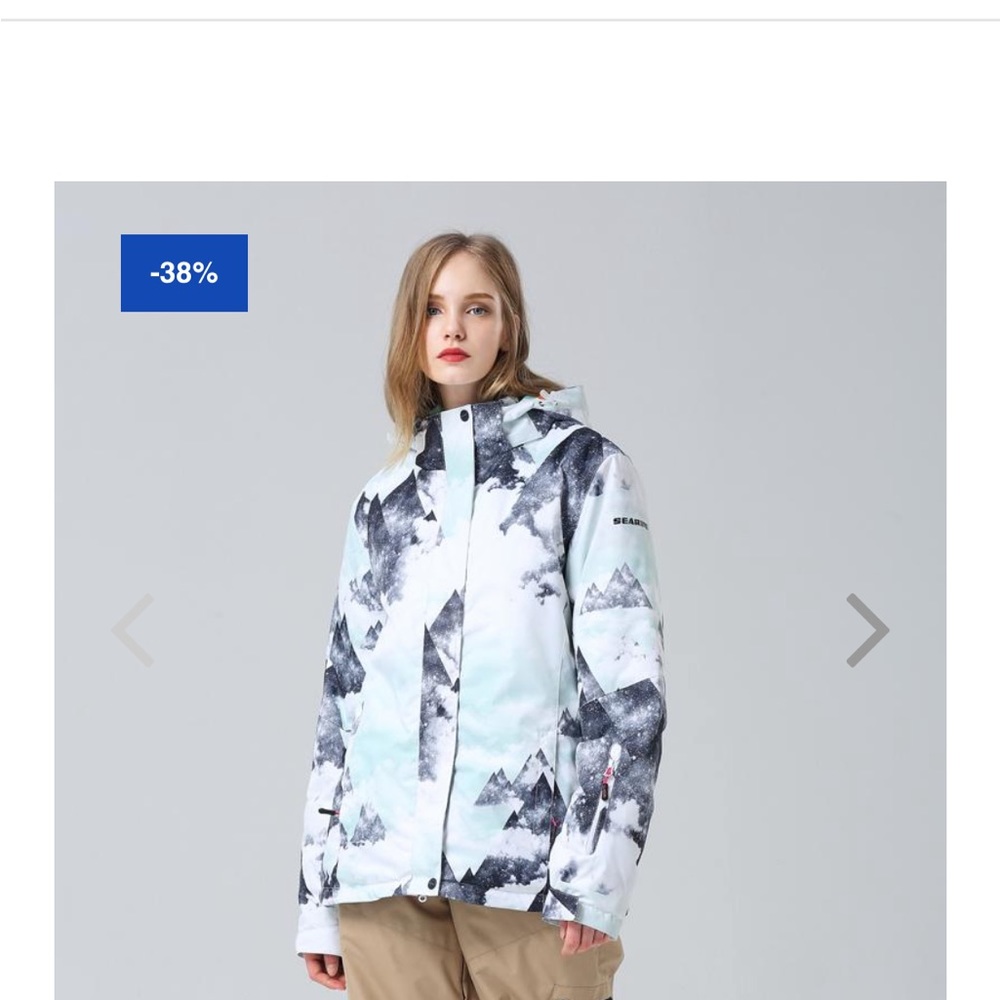 NWT SeaRipe snowboard/ski jacket waterproof insulated